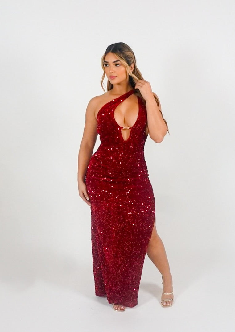 VELVET EMBER GOWN