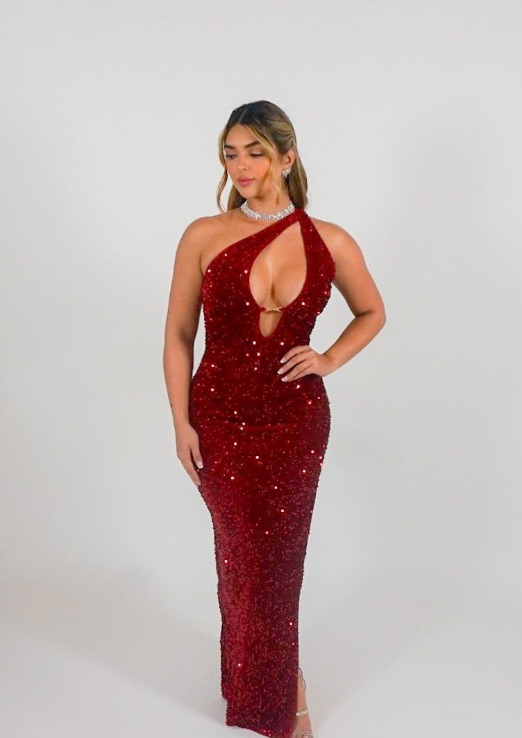 VELVET EMBER GOWN